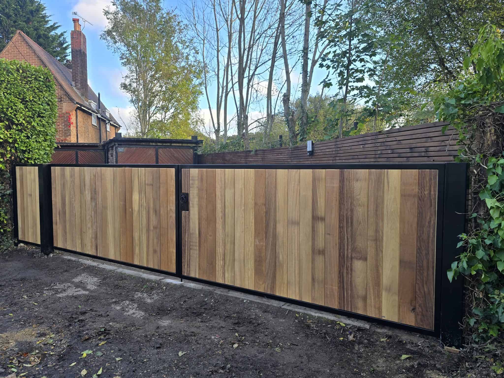 Recent fencing and gate installation