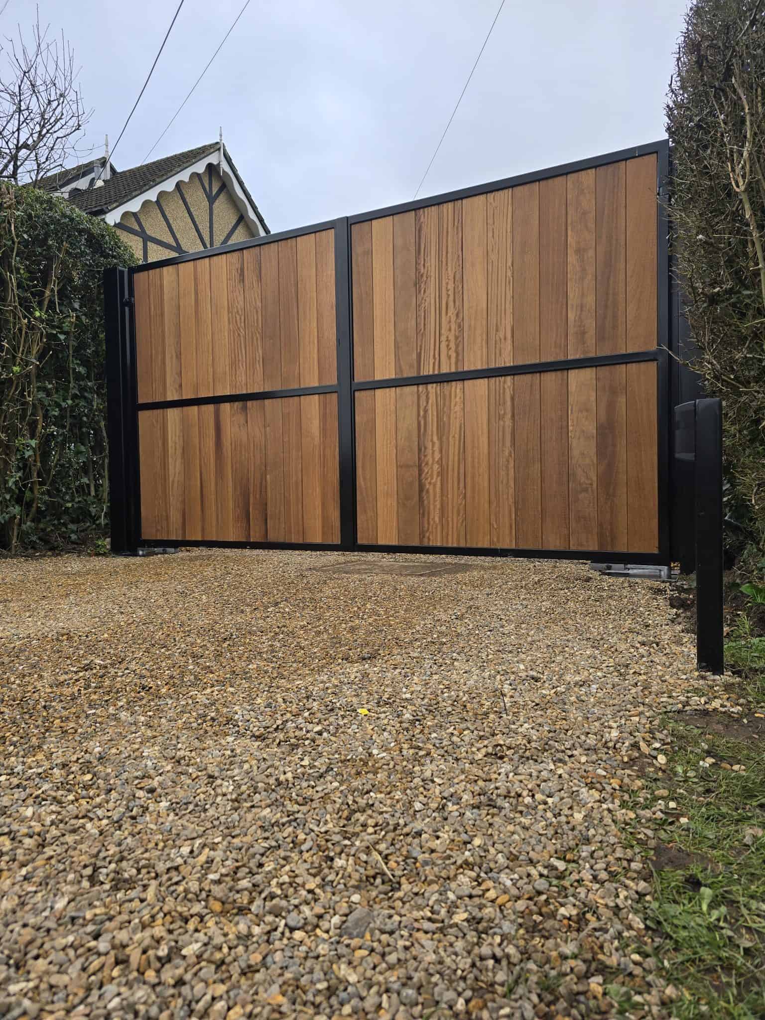 Roger Technology swing gate automation installed by Perimeter Fencing and Gates