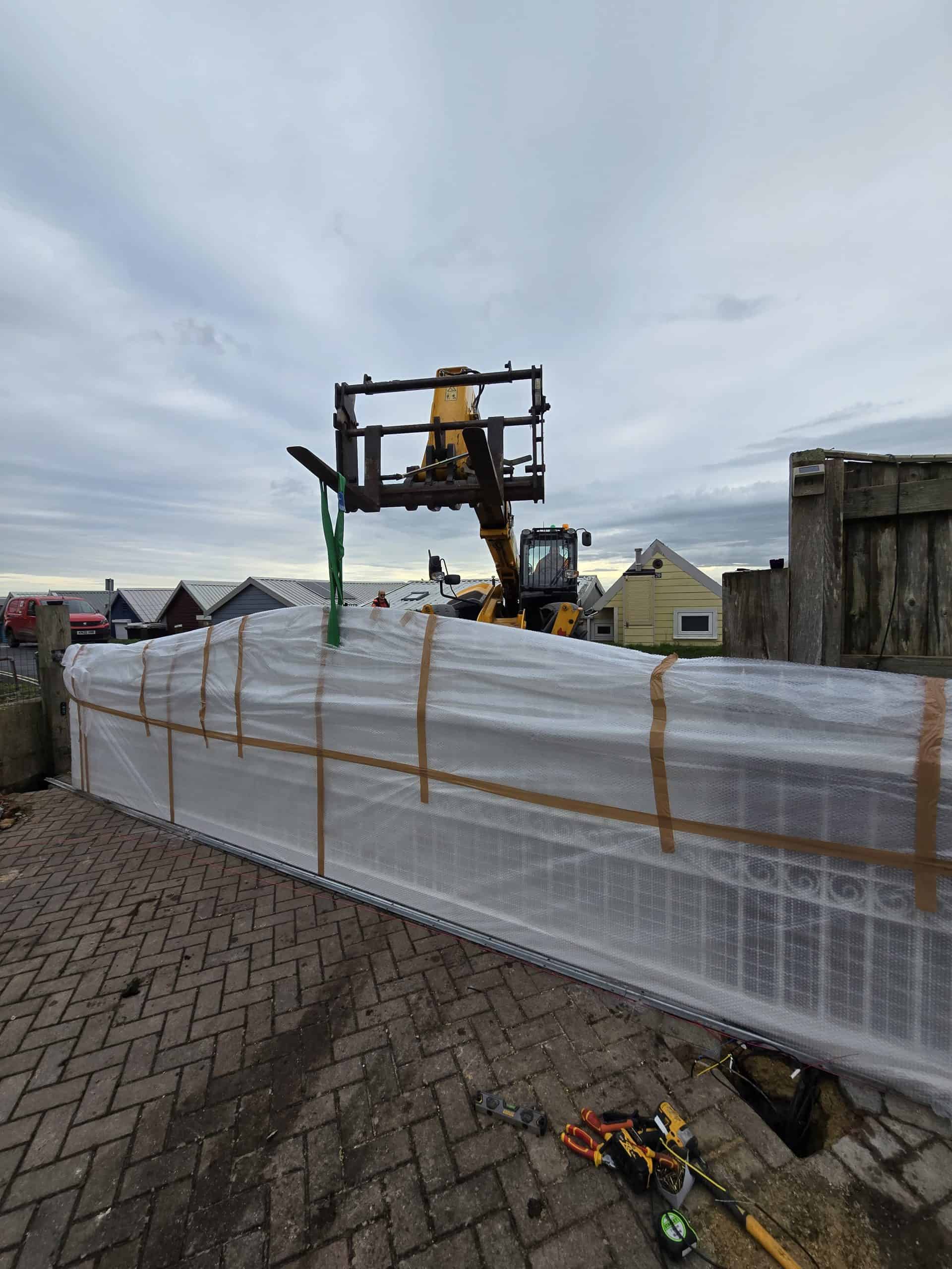 Sliding gate track alignment The Pilots Calshot installation