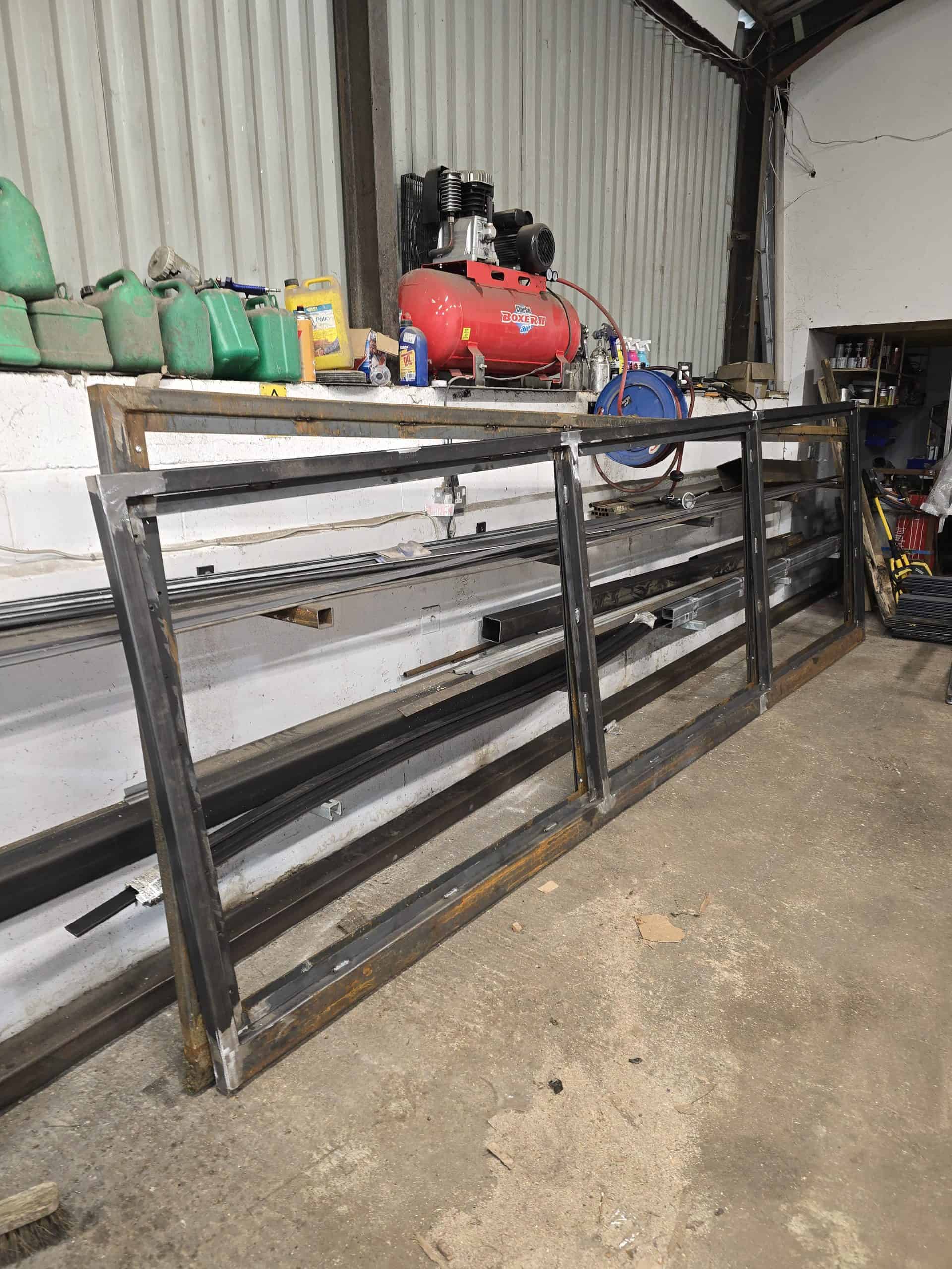 Gate frame engineering for sloped driveway Passage Lane Warsash