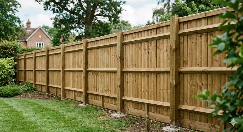 Premium timber garden fencing near Chandlers Ford